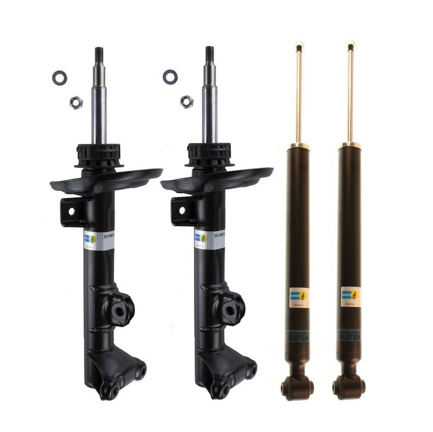 Mercedes Suspension Strut and Shock Absorber Assembly Kit - Front and Rear (Sport Suspension) (B4 OE Replacement DampMatic) 204323300064 - Bilstein 3799935KIT